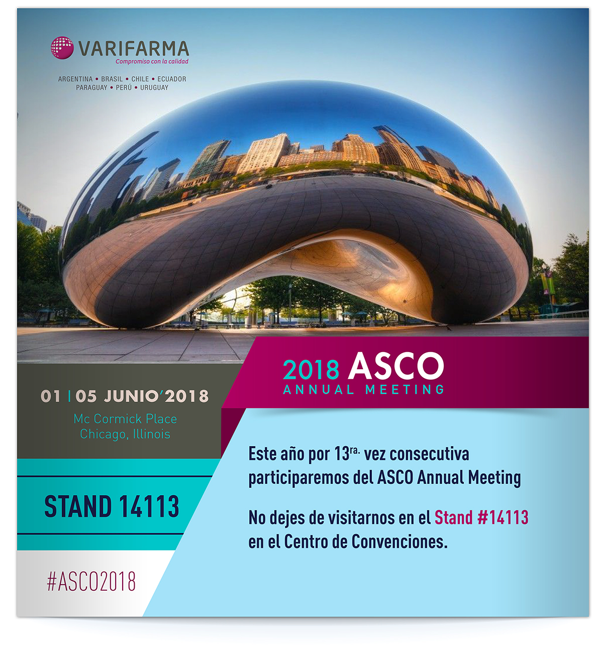 Invitación Stand ASCO 2018